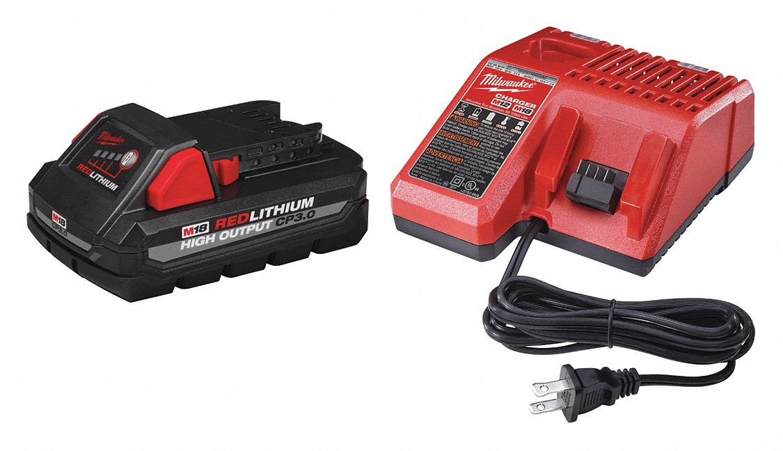 MILWAUKEE M18™ REDLITHIUM™ Battery and Charger Kit, LiIon, For Use