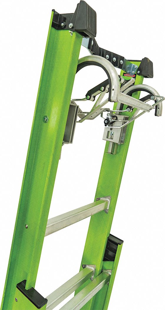 LITTLE GIANT 28 ft. Fiberglass Extension Ladder, 300 lb. Load Capacity