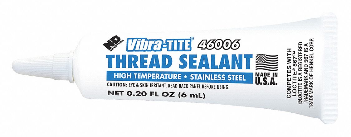 VIBRA TITE 0 2 Fl Oz Tube Thread Sealant 49CH27 46006 Grainger