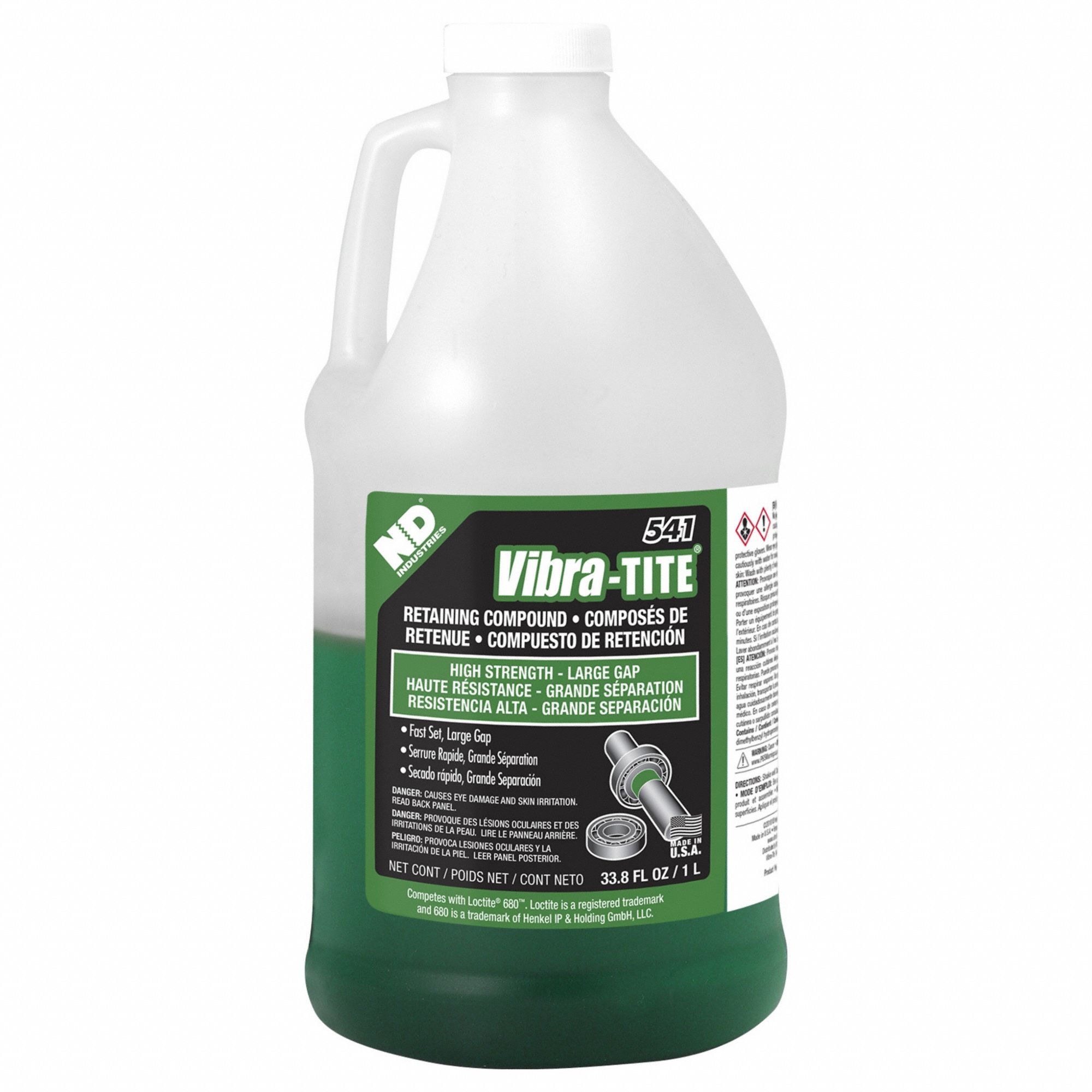 VIBRA TITE 541 33 8 Fl Oz Retaining Compound 49CH35 54100 Grainger