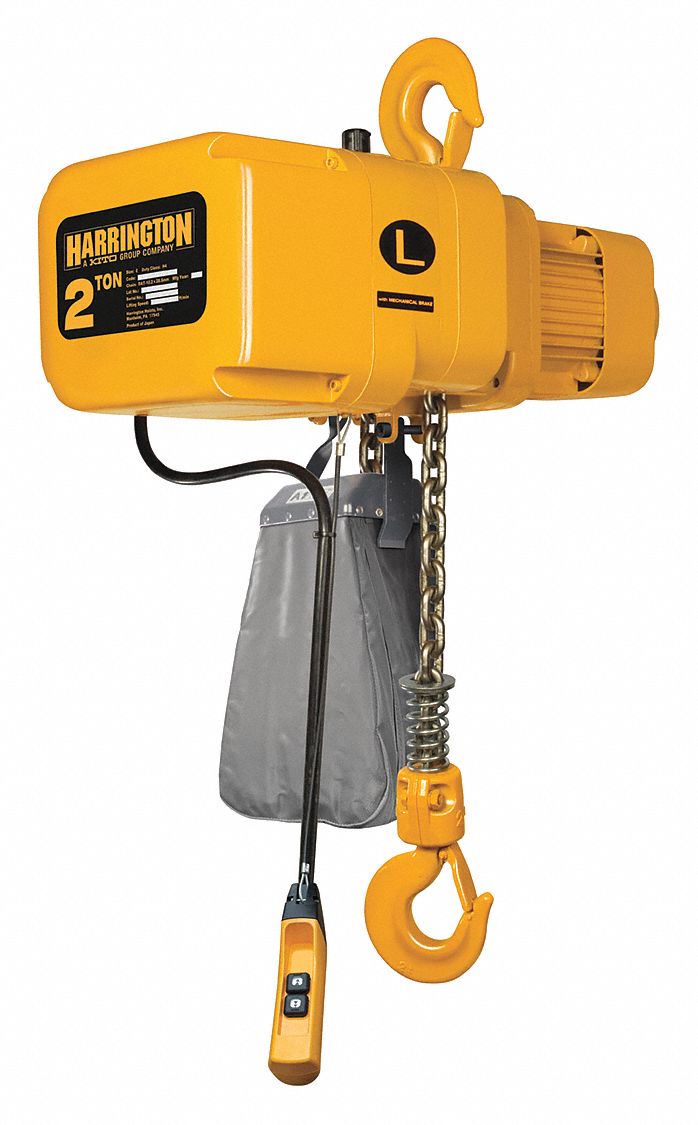 Harrington Air Chain Hoist Lb Load Capacity Ft Hoist Lift