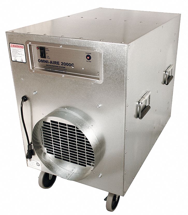 OMNITEC DESIGN INC. Negative Air Machine, 2 Speed Thermally Protected