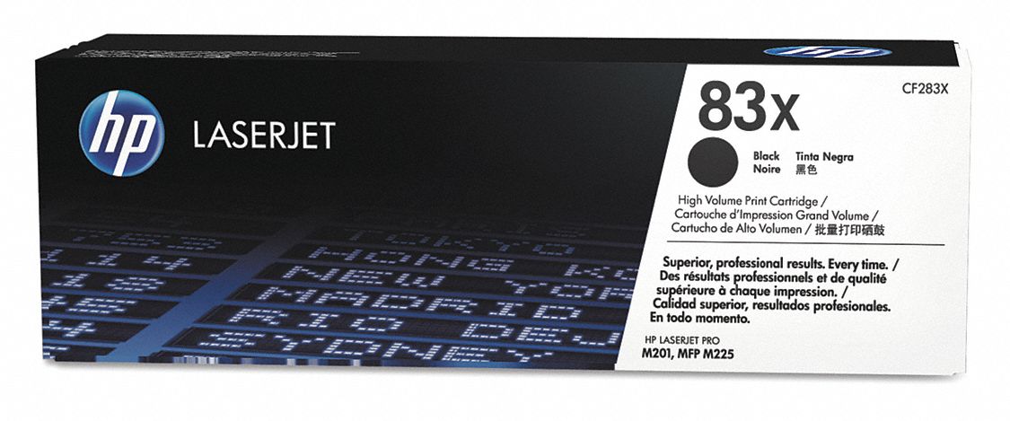HP Toner Cartridge,Black,Max. 2200 - 49WK24|CF283X - Grainger