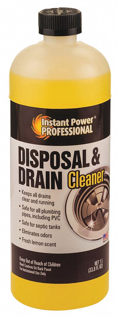 INSTANT POWER PROFESSIONAL Disposal and Drain Cleaner, 1 L Bottle