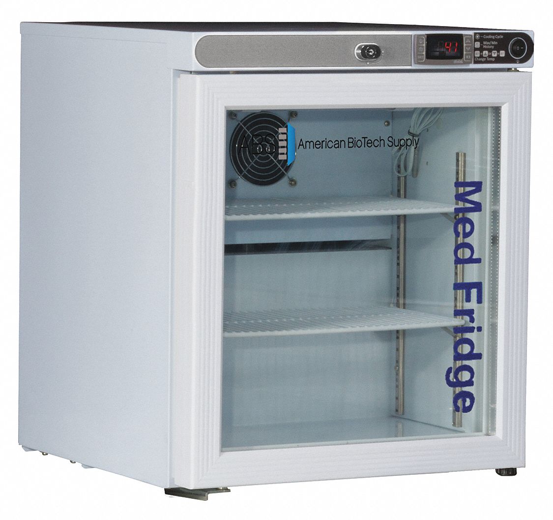 AMERICAN BIOTECH SUPPLY 1 Cu Ft Tabletop Refrigerator 49YP83 PH