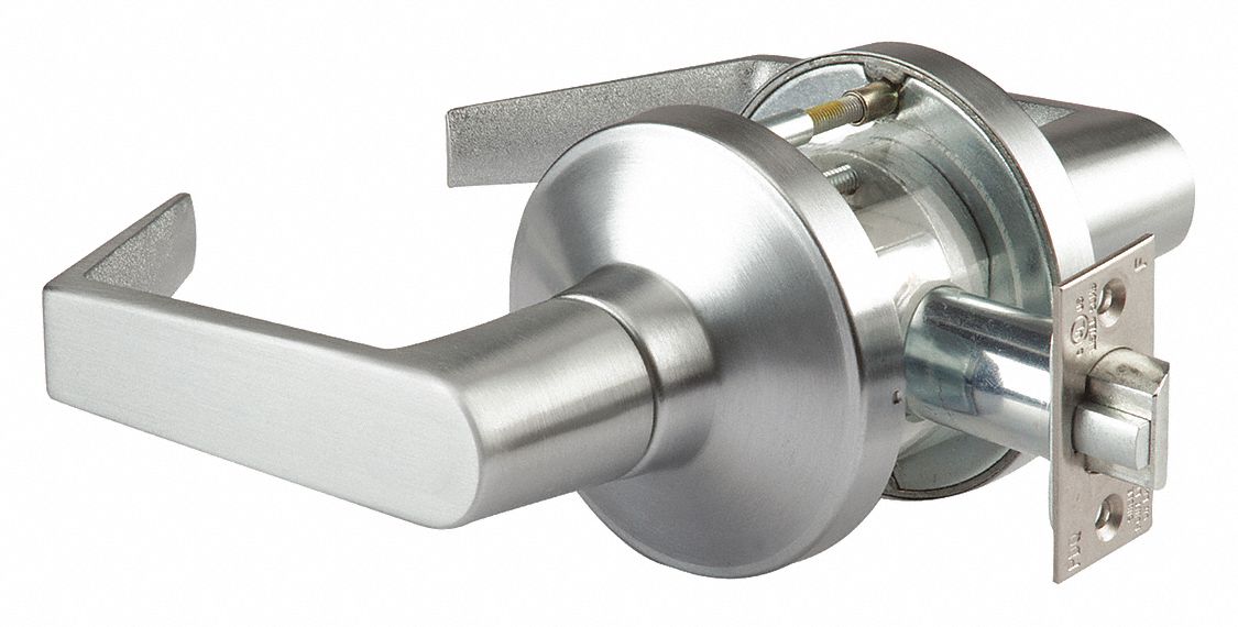 ABILITY ONE Lever Lockset, Mechanical, Extra Heavy Duty, Not Keyed