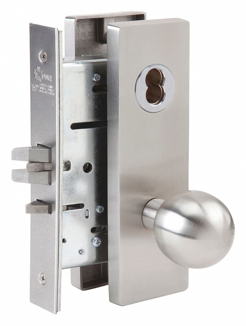 ABILITY ONE Classroom MR113Series Mortise Lockset, Satin Stainless
