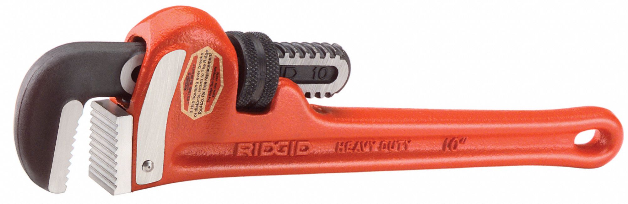 RIDGID Heavy Duty Pipe Wrench Cast Iron 1 In Jaw Capacity Serrated