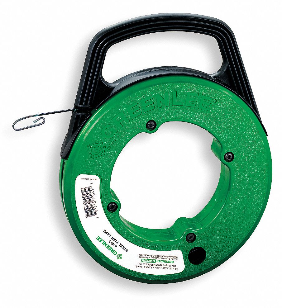 GREENLEE 240 ft. Fish Tape, Steel, 1/8 in x 0.062 in Tape Size, Flat