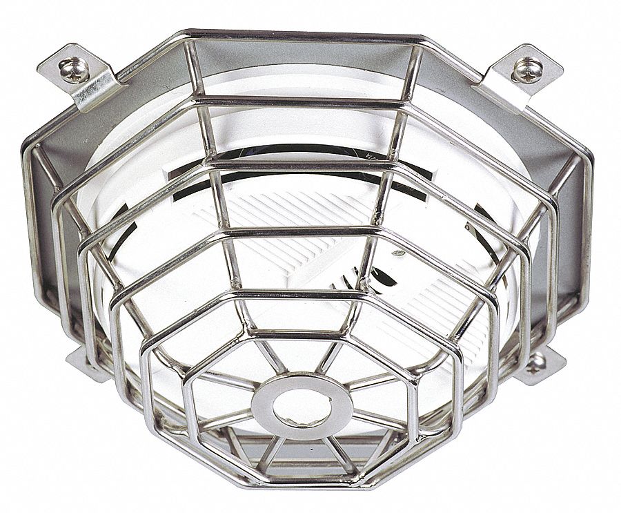 SAFETY TECHNOLOGY INTERNATIONAL Smoke Detector Guard, Stainless Steel