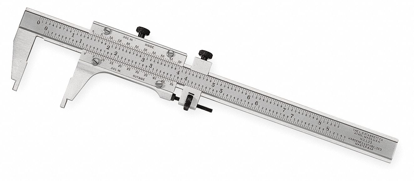 STARRETT Vernier Caliper, 0 to 48 Range (In.), 0.001 Graduations (In.) 4CEP2123Z48 Grainger