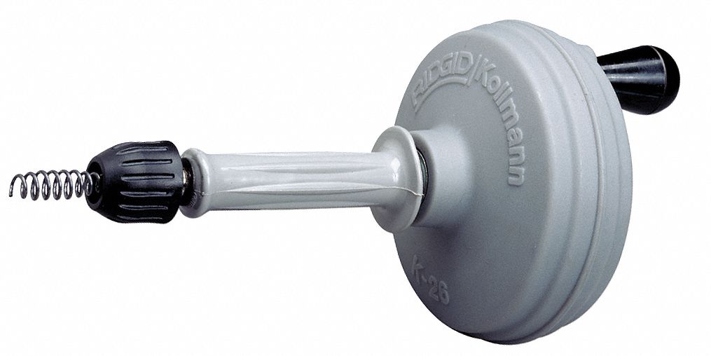 RIDGID Hand Spin Drain Cleaner,5/16 In x 25 Ft 4CX1359812 Grainger