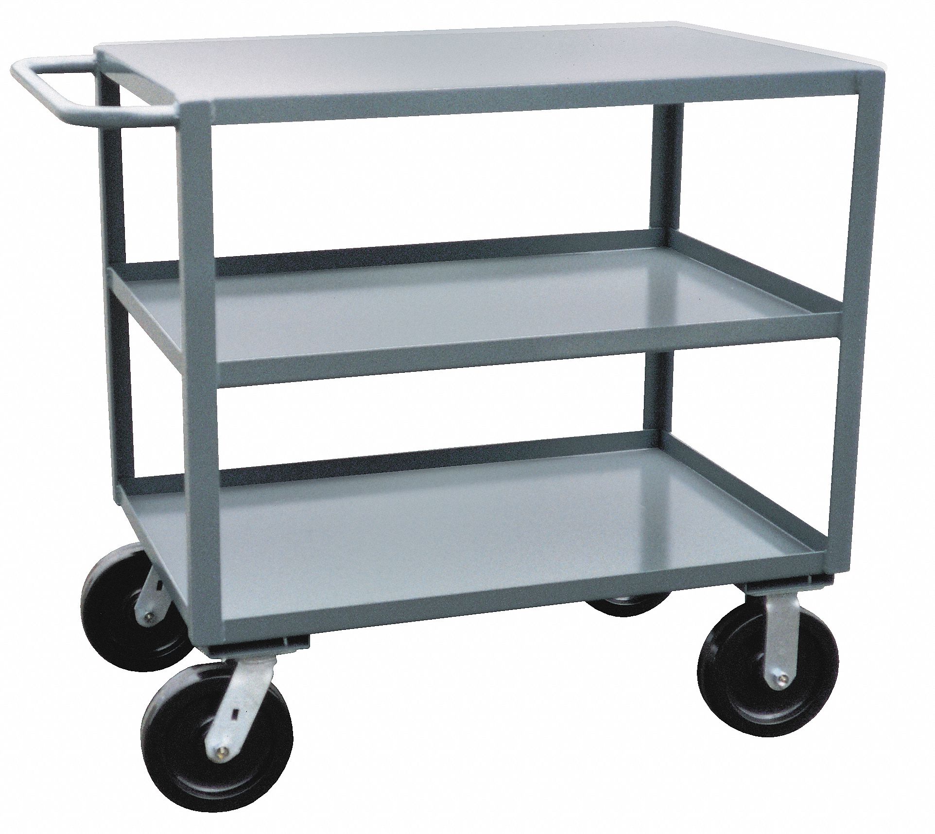 GRAINGER APPROVED Flat Handle Utility Cart, Load Capacity 4800 lb