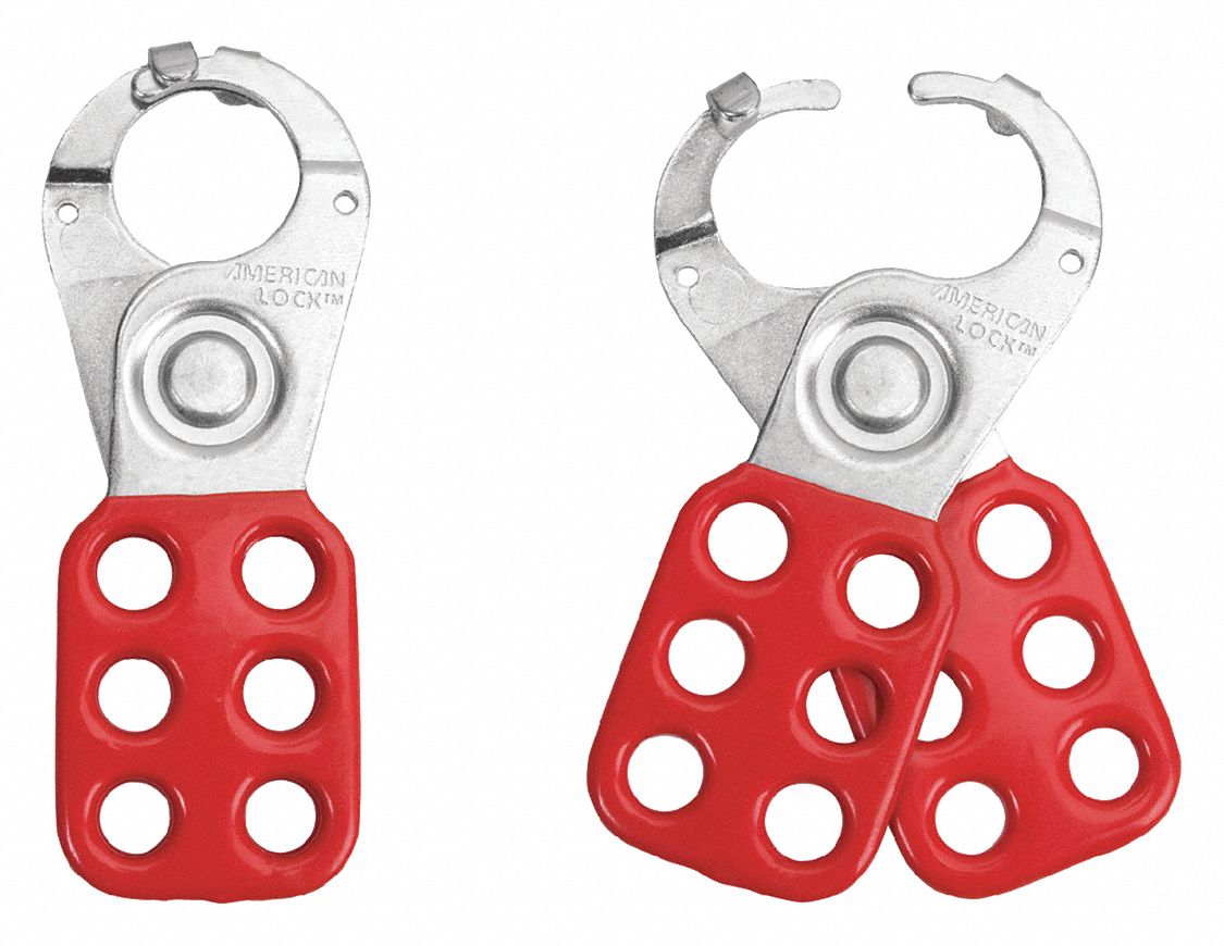 AMERICAN LOCK Lockout Hasp, Standard Lockout Hasp Style, Steel 4EMY4