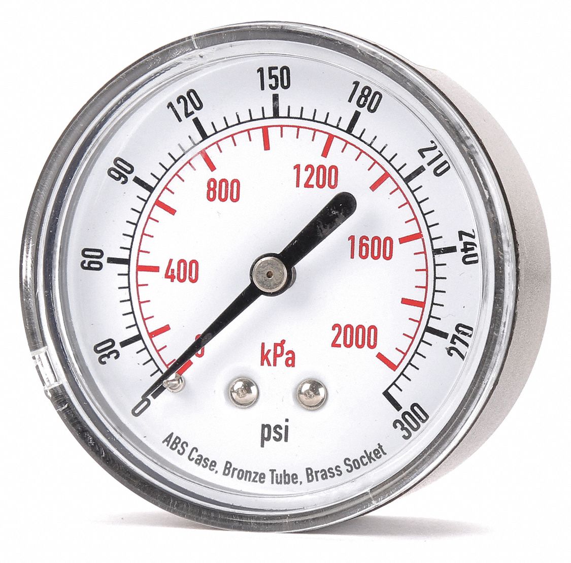 Grainger Approved Pressure Gauge 0 To 300 Psi 0 To 2000 Kpa Range 1