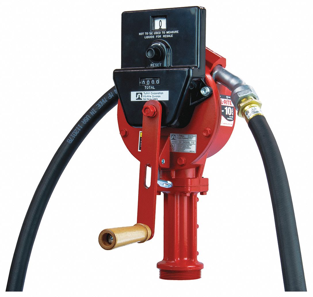 FILLRITE Hand Operated Drum Pump, Rotary, Unmetered Dispensing with