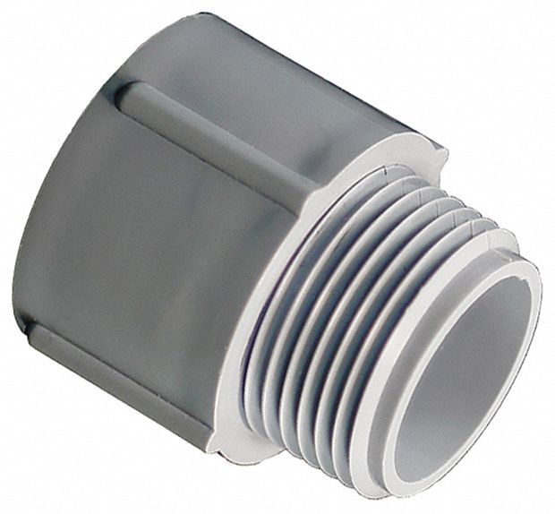 PVC 1 2 In Trade Size Threaded Conduit Adapter 4FYC3 5140103 Grainger