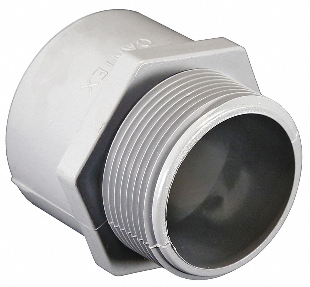 CANTEX 1 1 4 PVC Male Adapter 2 1 8 Overall Length 4FYC6 5140106 