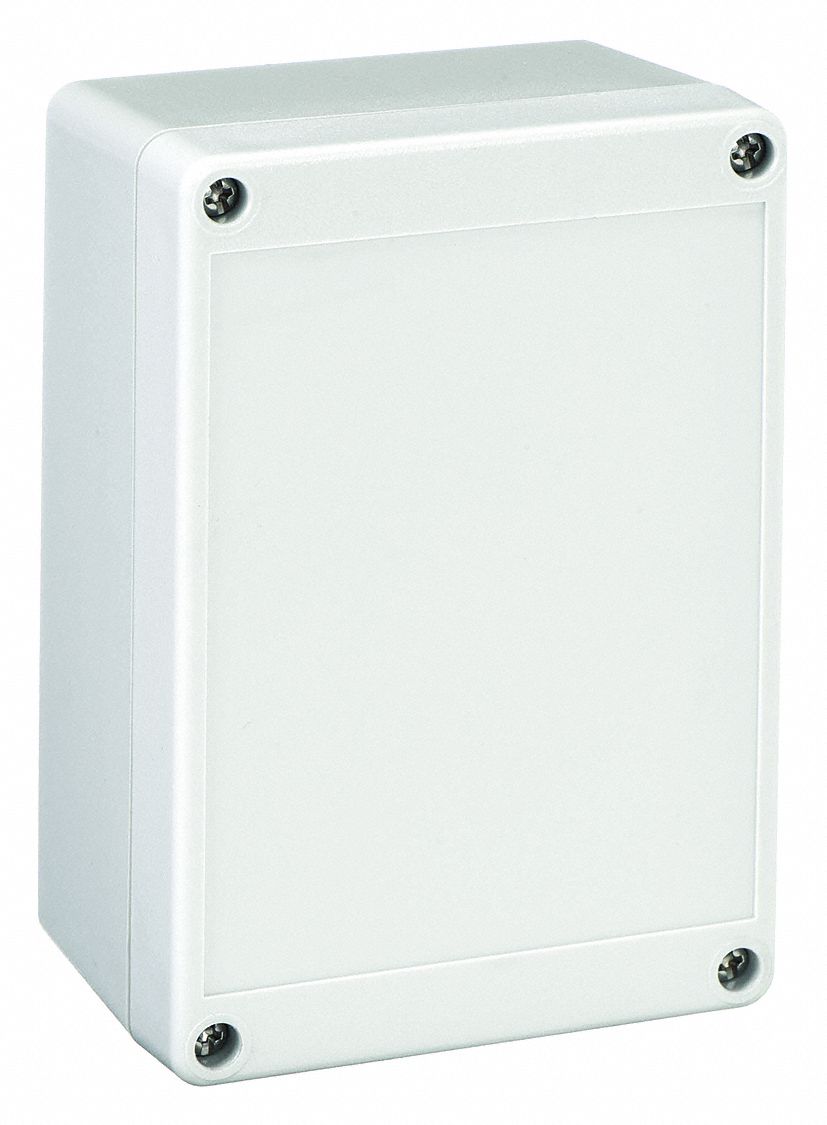 BOX ENCLOSURES Polycarbonate Enclosure, NEMA Rating 4X, 4.92" x 3.36