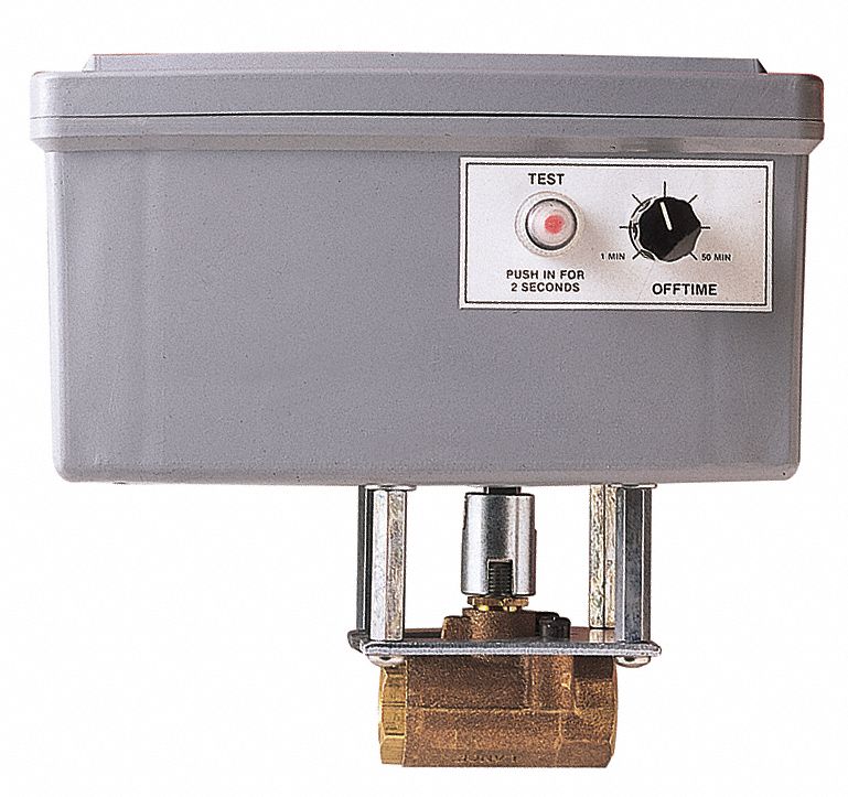 PARKER 1/2 in NPT, 24V, Bronze Timed Electric Auto Drain Valve 4HJP8