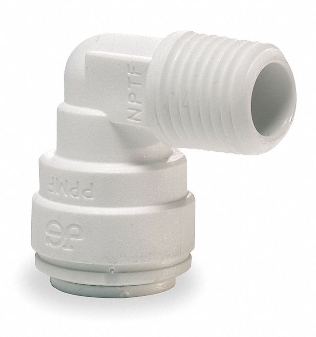 JOHN GUEST Acetal Copolymer Fixed Elbow 90 Degrees 3 8 In Tube Size