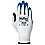 Coated Gloves,L,Blue/White,PR