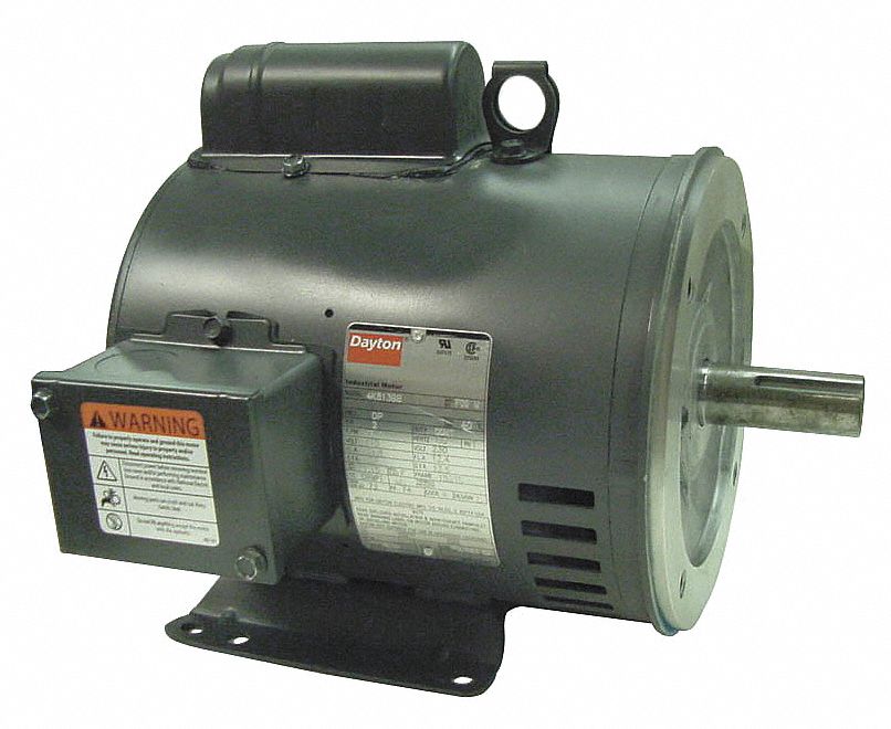 DAYTON 3 HP General Purpose Motor,CapacitorStart,3500 Nameplate RPM,Voltage 115/230,Frame 182TC