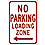 Text and SymbolNo Parking Loading Zone Engineer Grade Aluminum, No Parking Sign Height 18