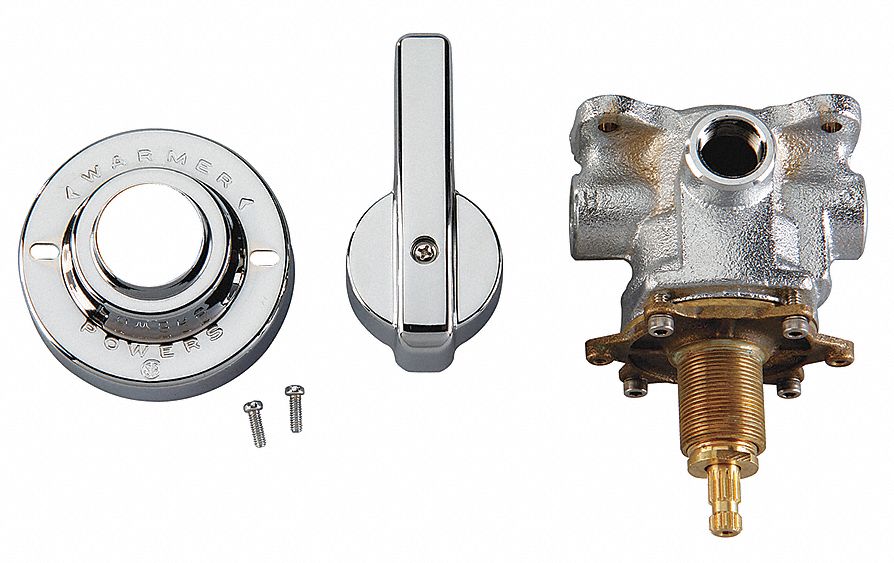 POWERS Powers, Tub and Shower Valve, Chrome 4KUF8E4230000 Grainger