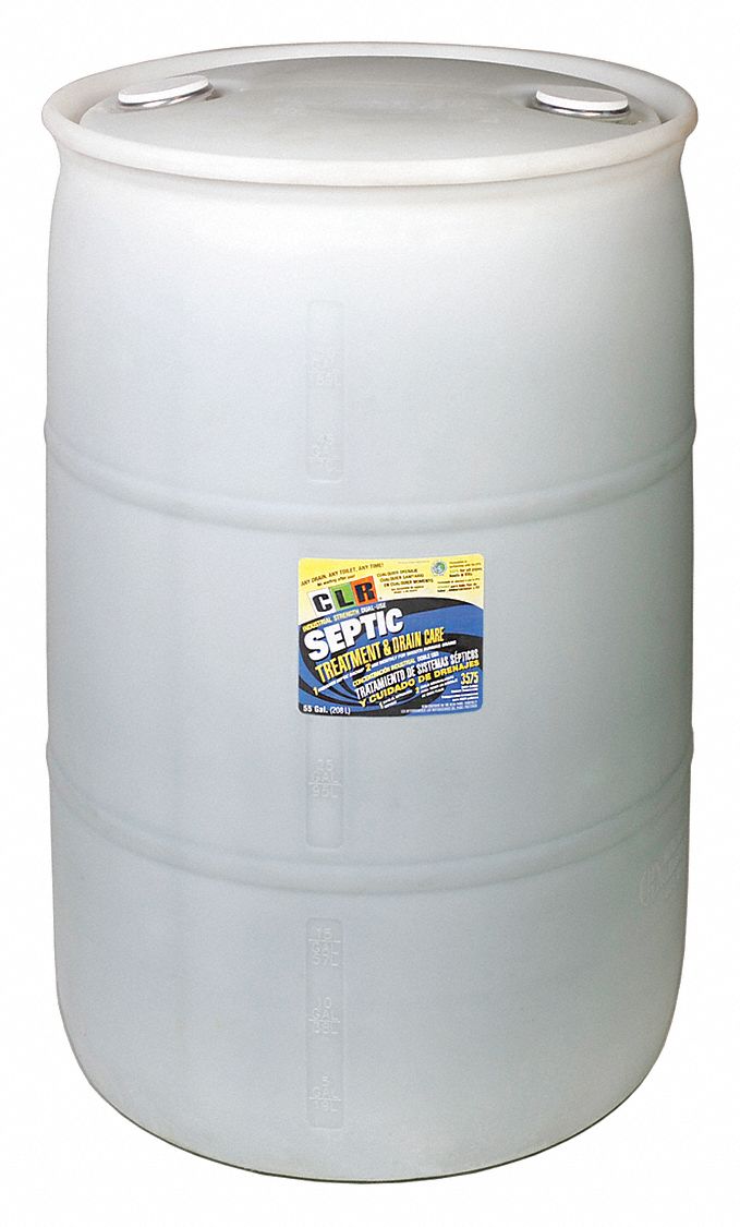 septic tank treatment clr grainger drum gal