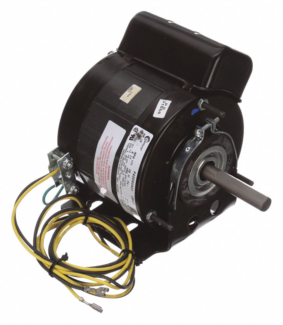CENTURY 1/8 HP Unit Heater Motor,Permanent Split Capacitor,1075
