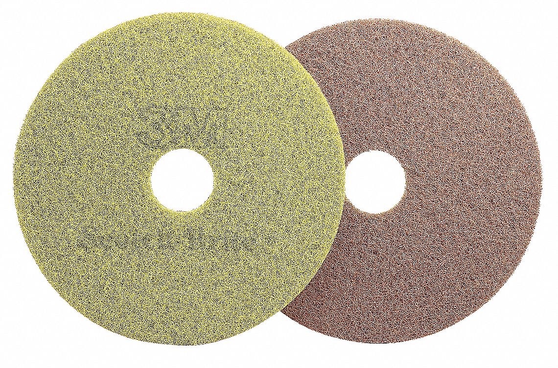 SCOTCHBRITE 20 in NonWoven Polyester Fiber Round Diamond Floor Pad
