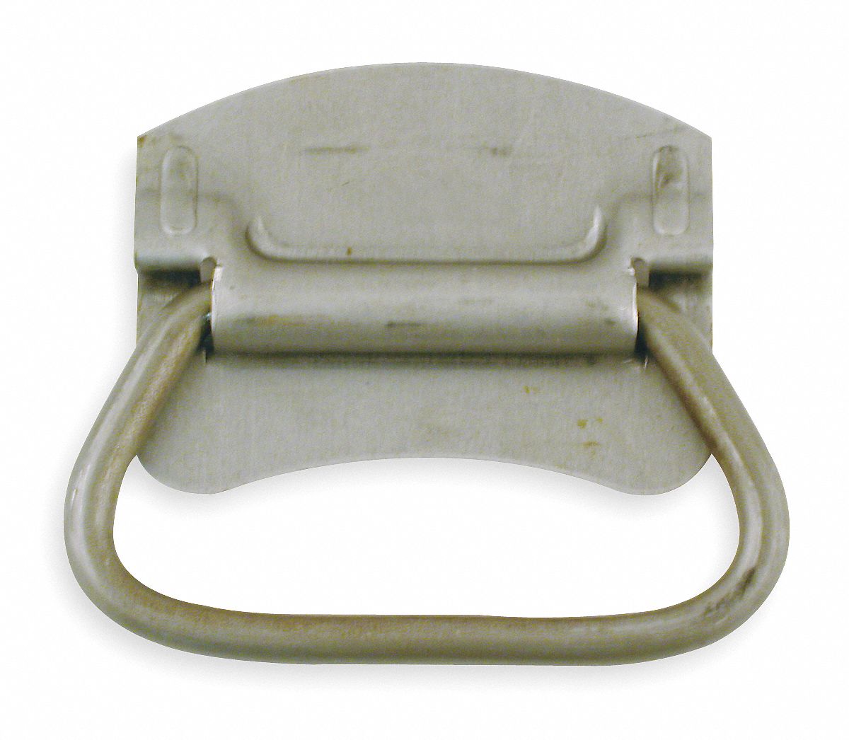 GRAINGER APPROVED Steel Folding Pull Handle with Natural Finish