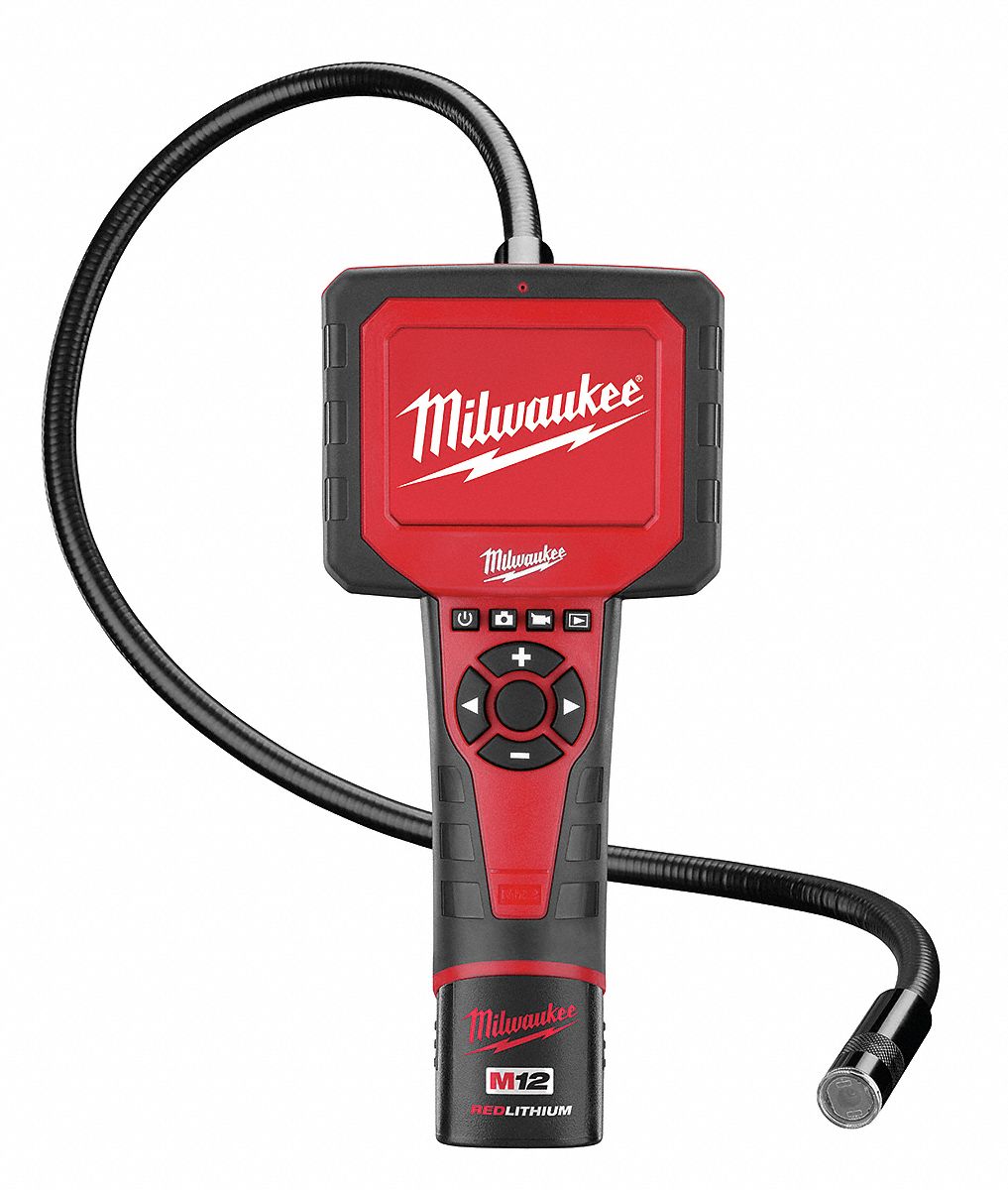 MILWAUKEE Video Borescope, 3.5 In, 36 In Shaft 4PKU8231121 Grainger