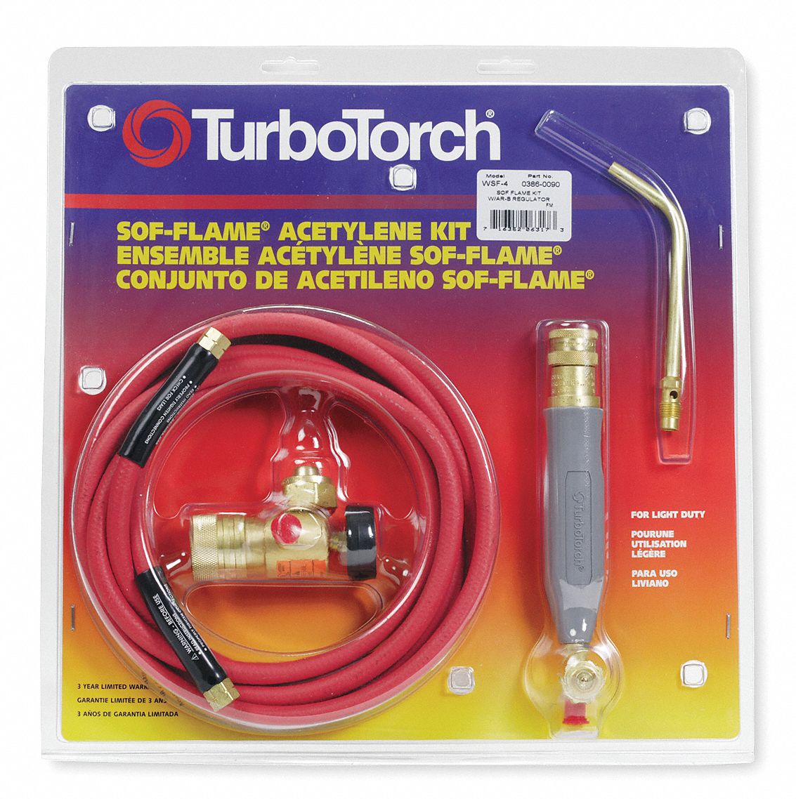 TURBOTORCH Air/Acetylene Kit, WSF4 Series 4PU1903860090 Grainger