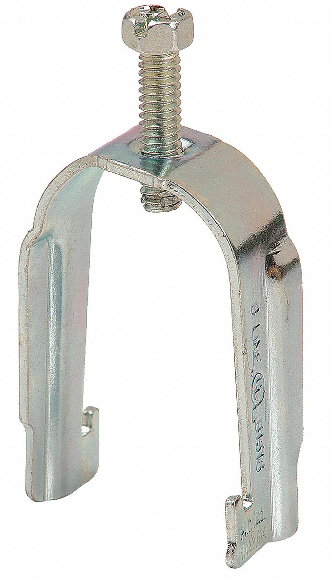 B Line By Eaton Steel Conduit Strut Clamp Pre Galvanized Finish