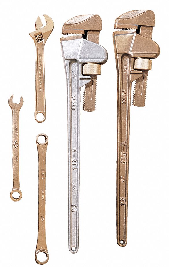 Pipe Wrench,Bronze,8 in. L