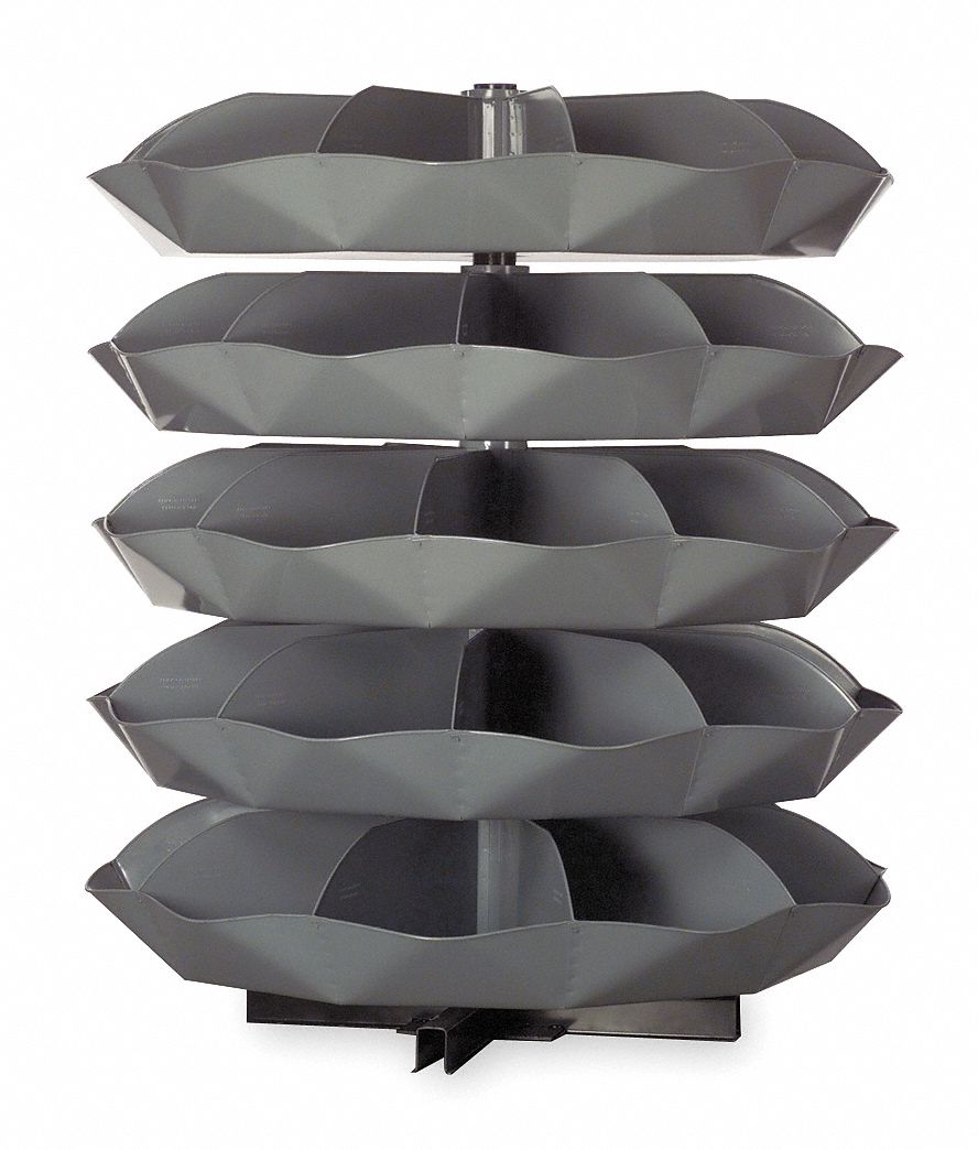 DURHAM MFG 665/16" Steel Revolving Storage Bin with 2000 lb. Load Cap