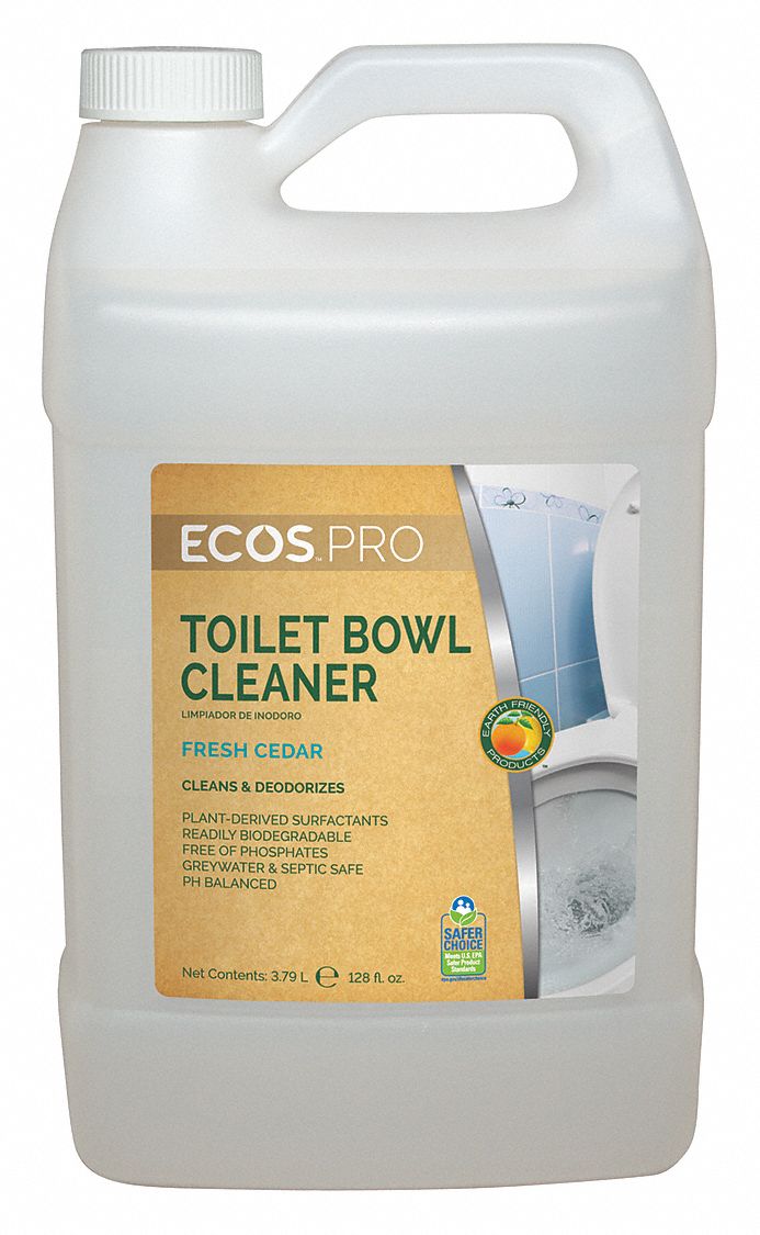 ECOS PRO Toilet Bowl Cleaner, 1 gal. Jug, Unscented Liquid, Ready To Use, 1 EA 4TKD7PL9703/04