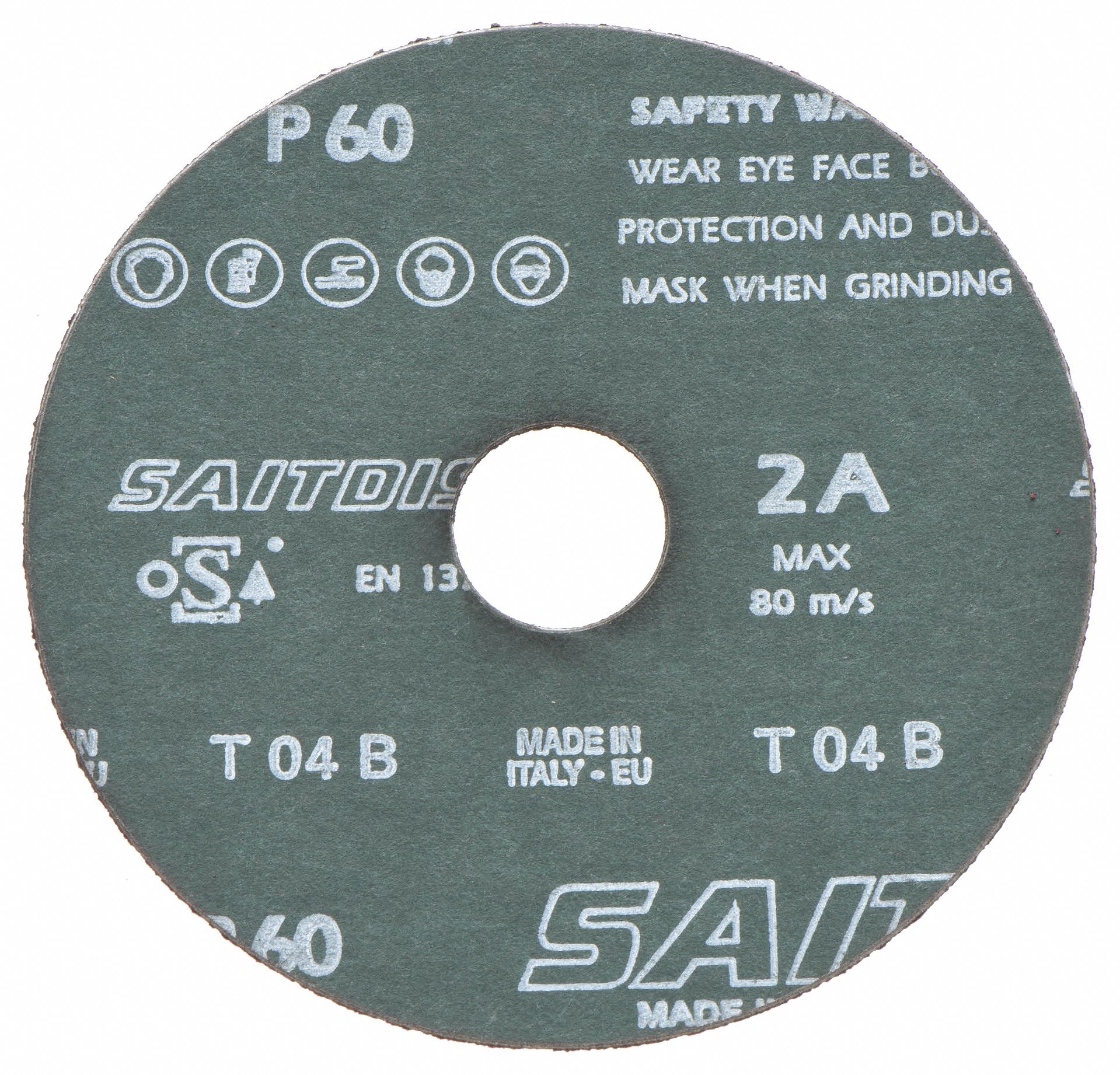 UNITED ABRASIVES SAIT DISC FIBER BULK 2A 4 1 2 X 7 8 60X Fiber Discs