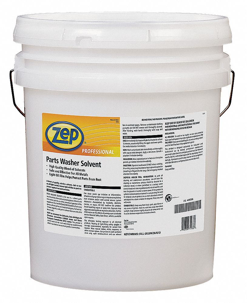 ZEP PROFESSIONAL Parts Washer Cleaning Solvent, Size 5 gal 4UZE6
