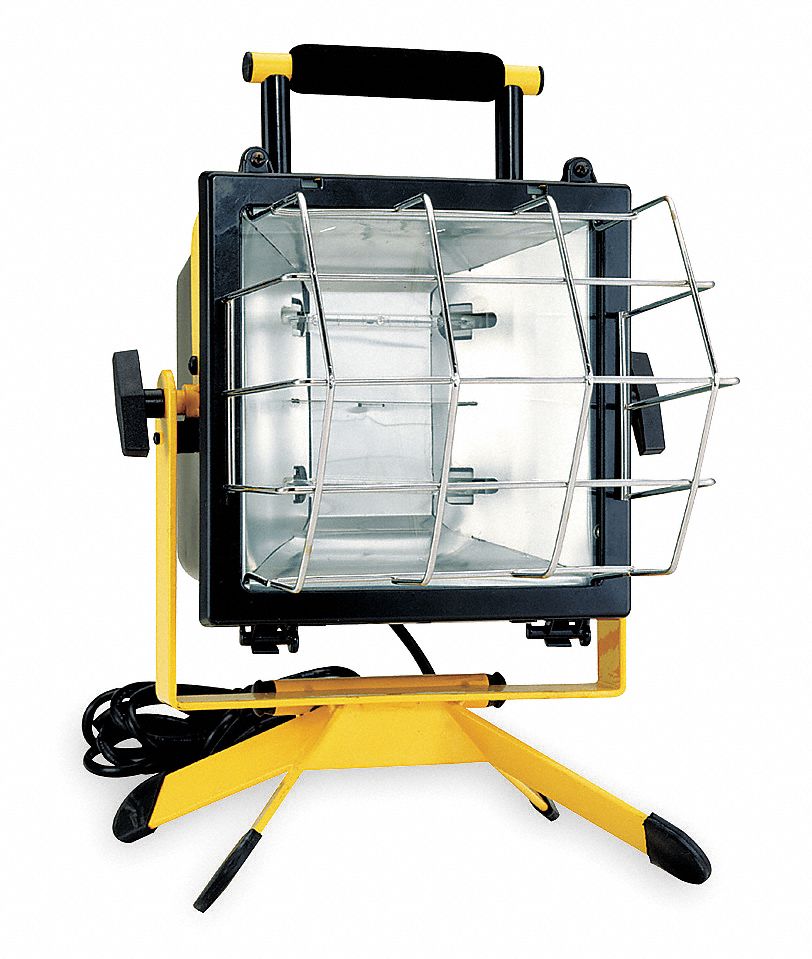 LUMAPRO Temporary Job Site Light, Floor Stand, Corded (AC), Lumens 9000