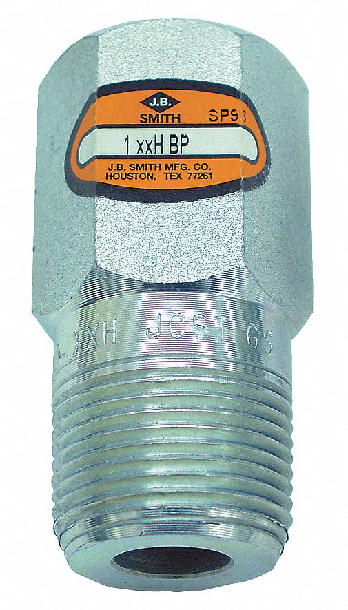 JB SMITH Hex Head Bull Plug, Refinery, MNPT, 3/4 in Pipe Size Pipe