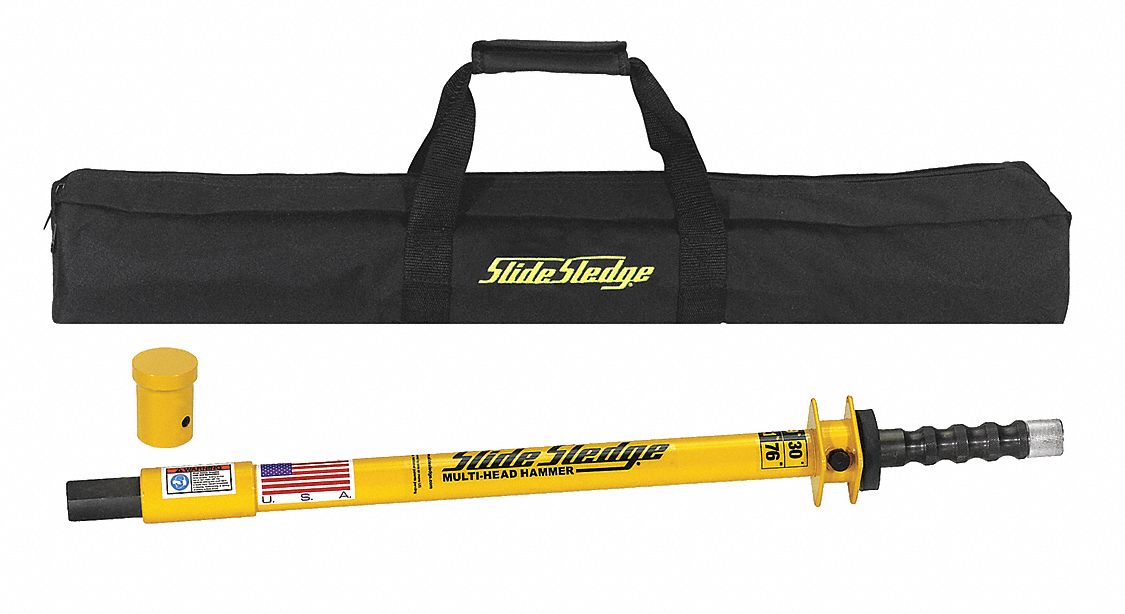 SLIDE SLEDGE Slide Hammer w/Pin Driver, 9Lb, 30In 4XGU6211103 Grainger
