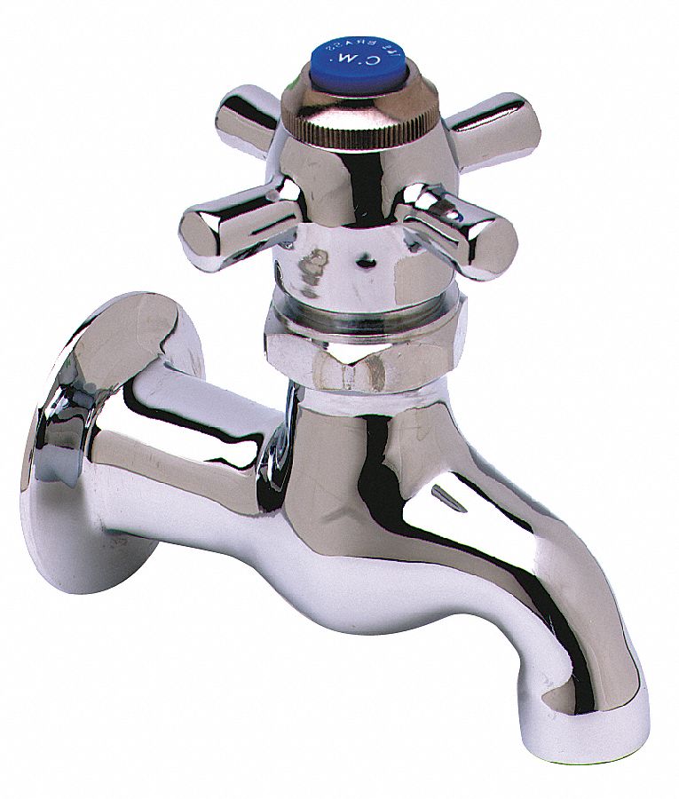 T&S BRASS Low Arc, Bathroom Sink Faucet, Cross Faucet Handle Type, 6.25 gpm, Chrome 4XKJ5B