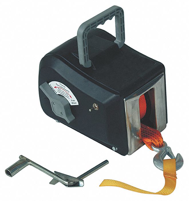 DAYTON 12VDC Pulling Electric Winch with 8.2 fpm and 1500 lb. 1st Layer
