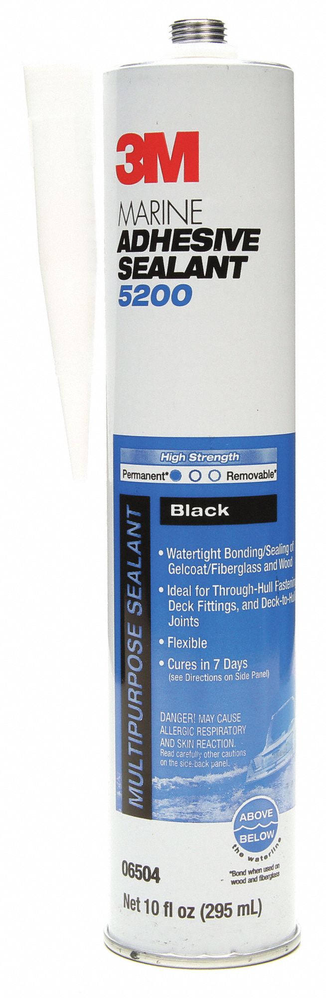 Marine Adhesive Sealant,10 oz.,Black