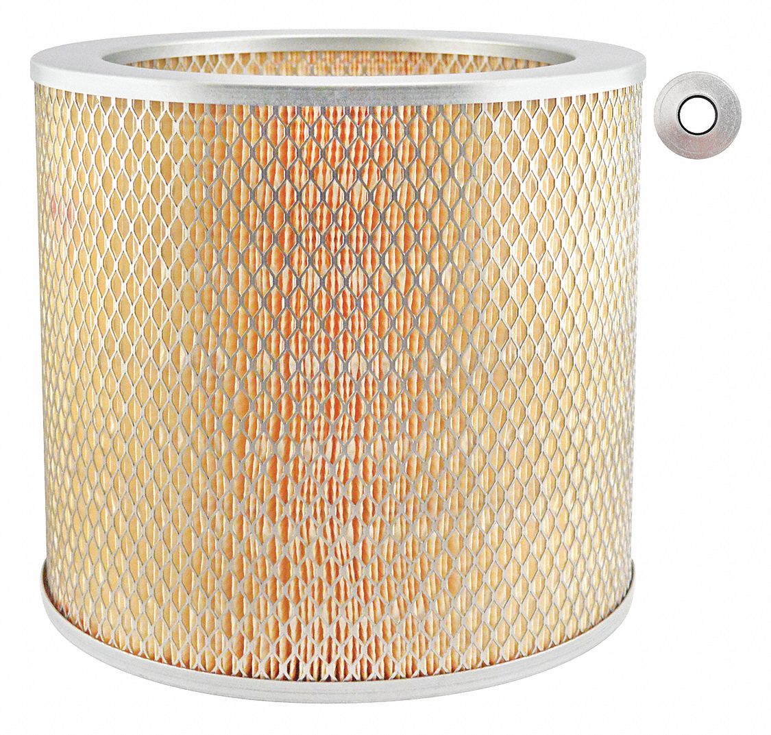 BALDWIN FILTERS Air Filter, Round, 9 in Height, 9 in Length, 10 7/32 in