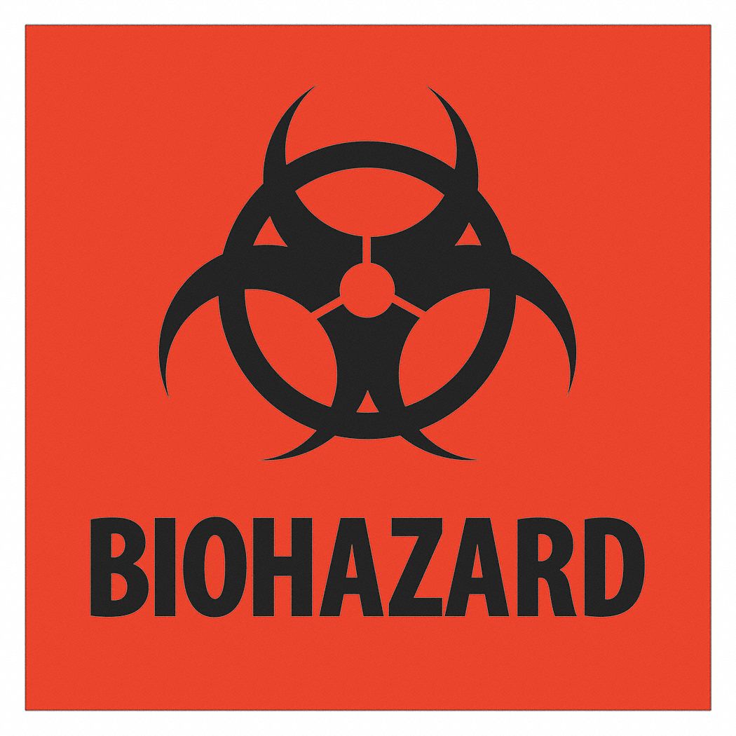 TAPE LOGIC Label Biohazard 2x2 51MR57 DL1305 Grainger