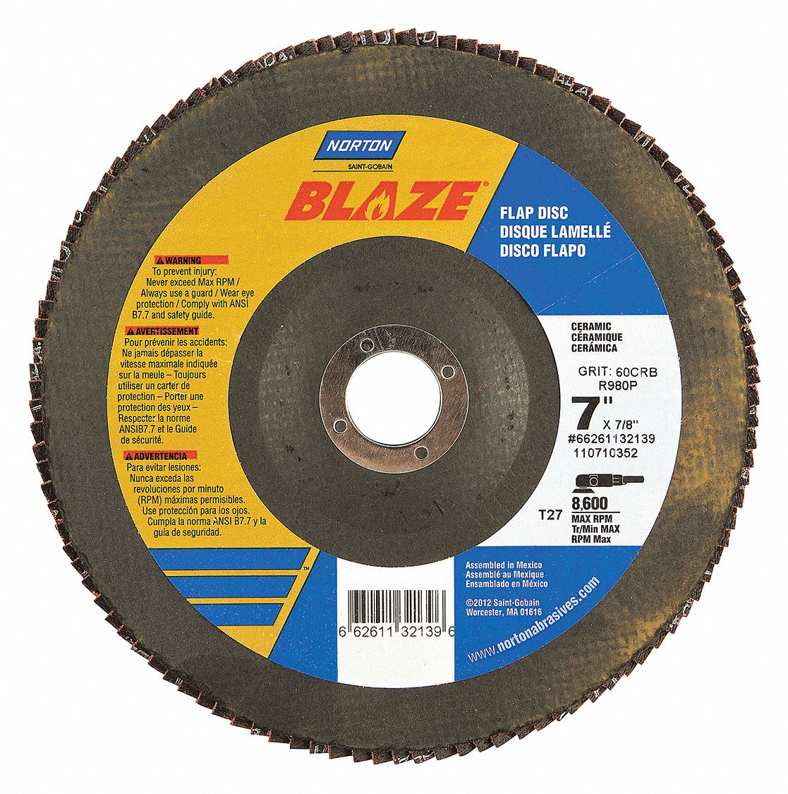 norton-7-flap-disc-type-27-7-8-mounting-hole-medium-60-grit